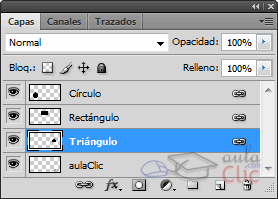 HAcemos refernete de la alineación a la capa Triángulo