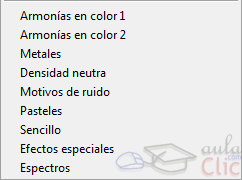 Bibliotecas de degradados