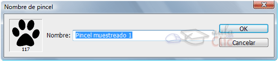 Cuadro de diálogo Nombre de Pincel