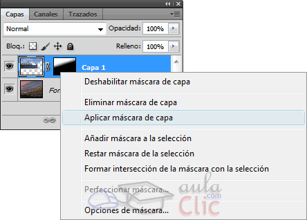 Aplicando la m�scara