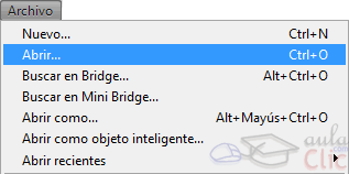 menú Archivo