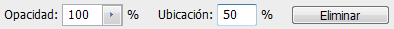 Opciones de detención de opacidad